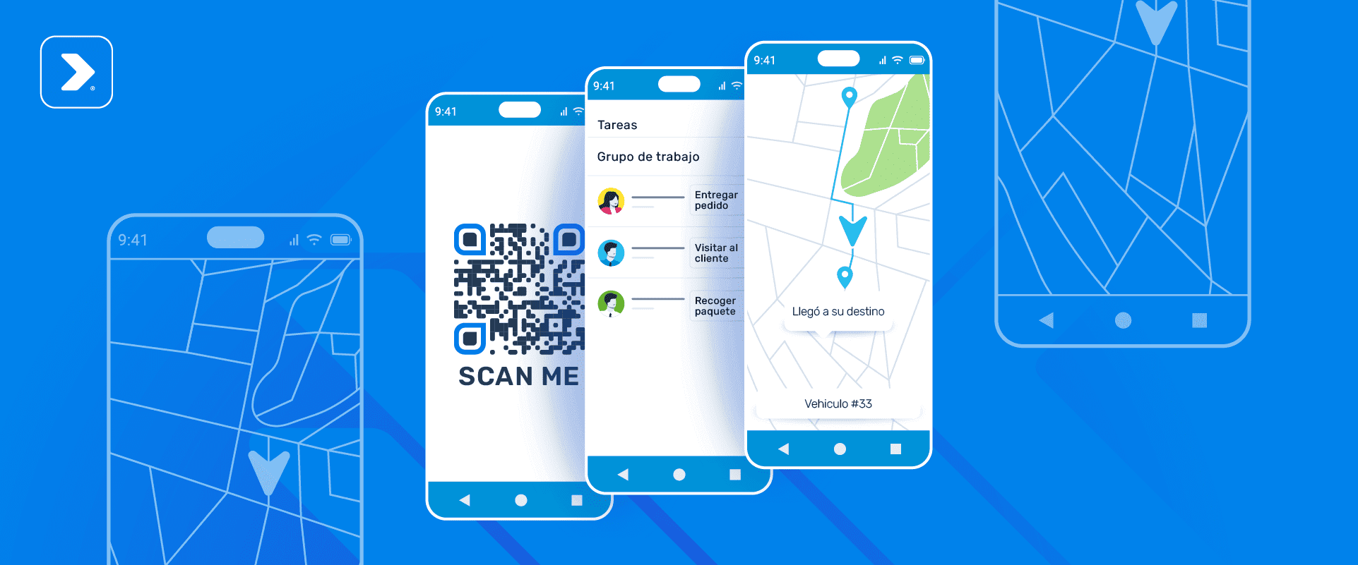 Aplicación móvil de Leptón GPS para gestión de tareas, seguimiento en tiempo real y control de personal en campo