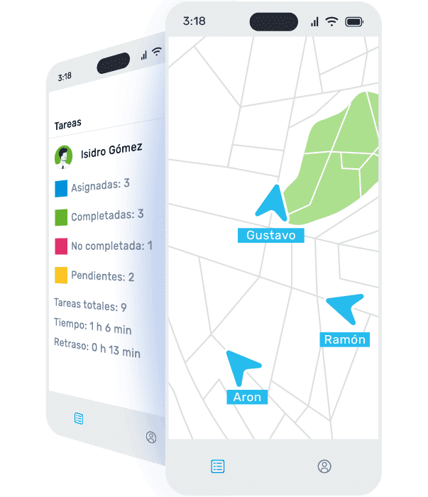 Ubicación en tiempo real con visualización avanzada